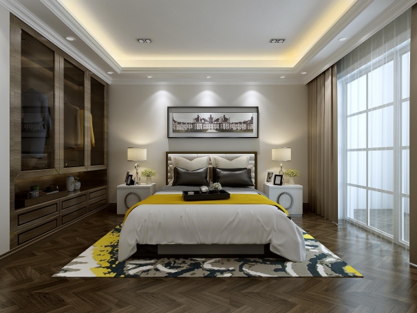 南郊中华园欧式风格别墅装修效果图-4