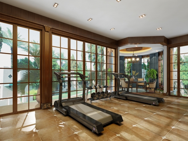 紫都晶园美式风格别墅装修效果图-3