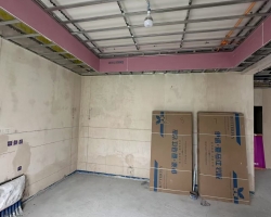 常发香城湾华舍苑木作阶段工地现场图-7