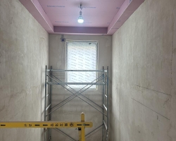 常发香城湾华舍苑木作阶段工地现场图-3