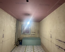 棕榈滩高尔夫别墅木作阶段工地现场图-9